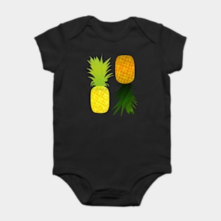 Yellow Pineapple Golden Pineapple Baby Bodysuit